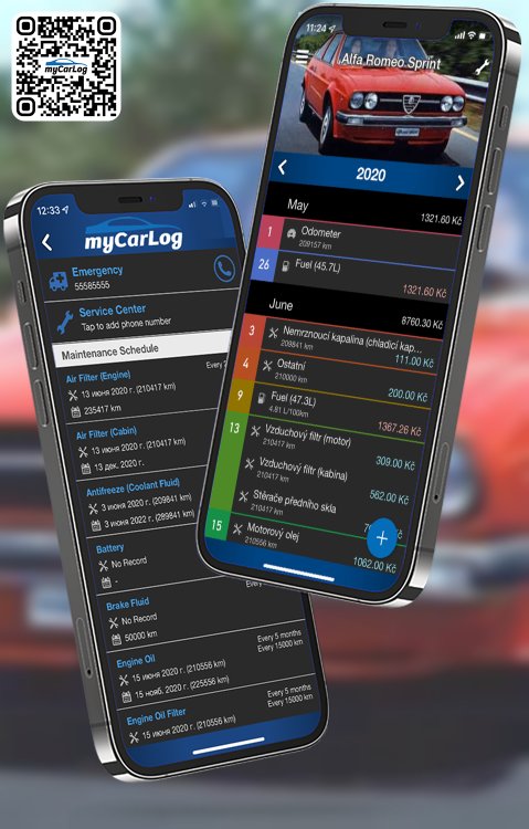 Manage all information and logs about Alfa Romeo Sprint by Alfa Romeo with myCarLog!!