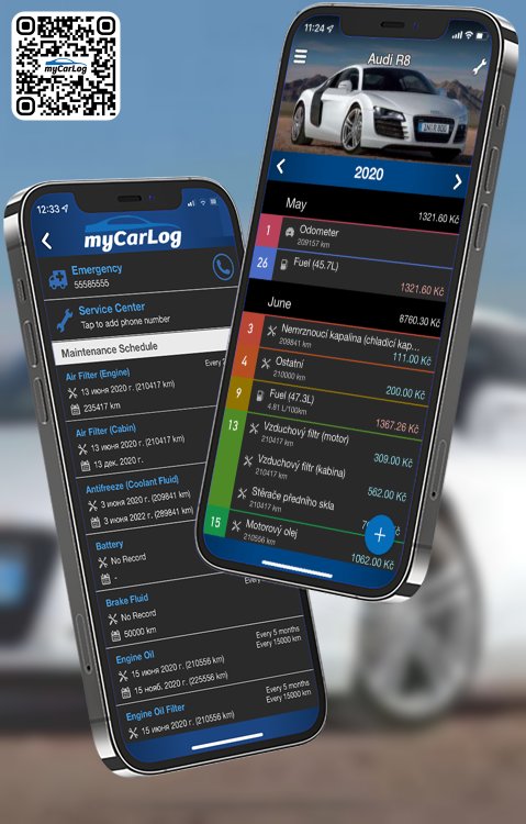 Manage all information and logs about Audi R8 by Audi with myCarLog!!