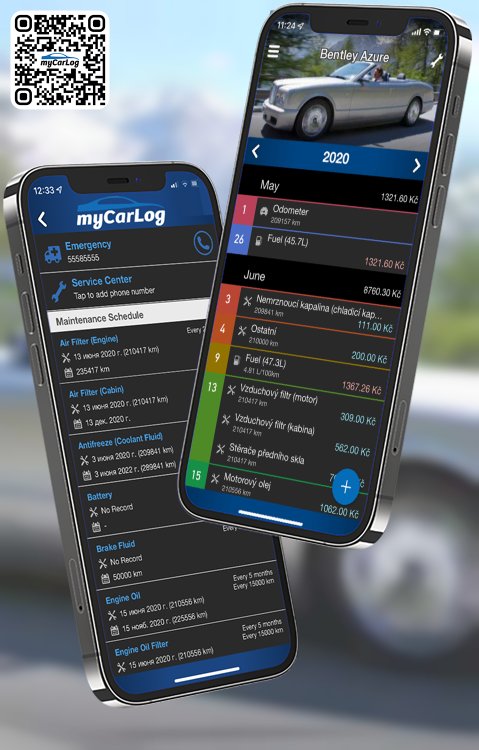 Manage all information and logs about Bentley Azure by Bentley with myCarLog!!