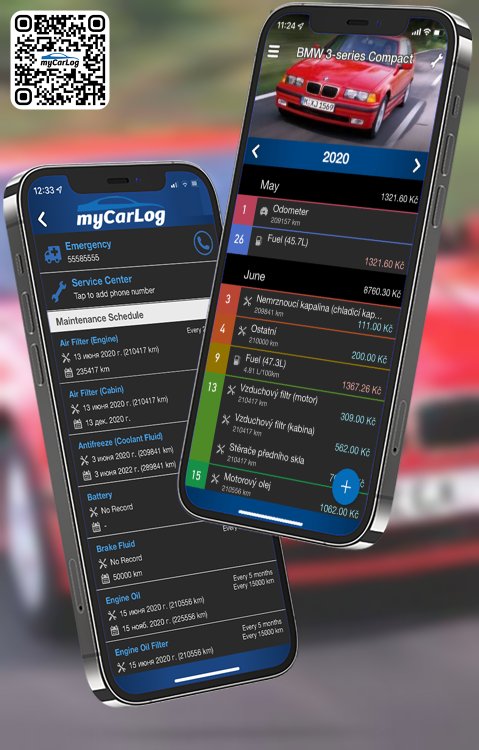 Manage all information and logs about BMW 3-series Compact by BMW with myCarLog!!