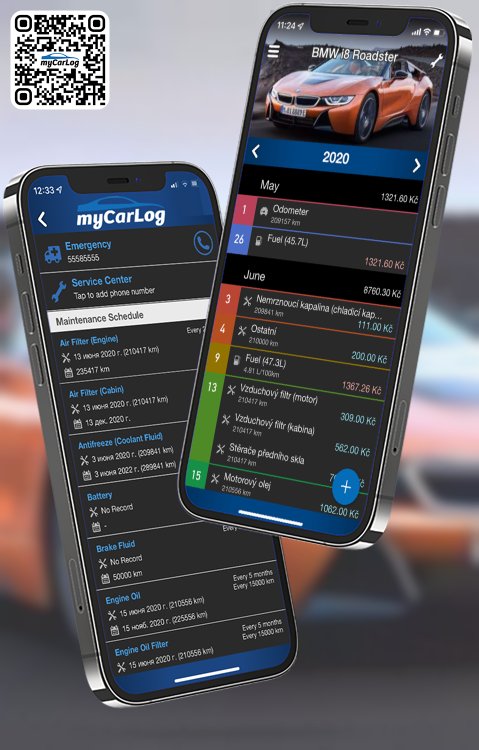 Manage all information and logs about BMW i8 Roadster by BMW with myCarLog!!