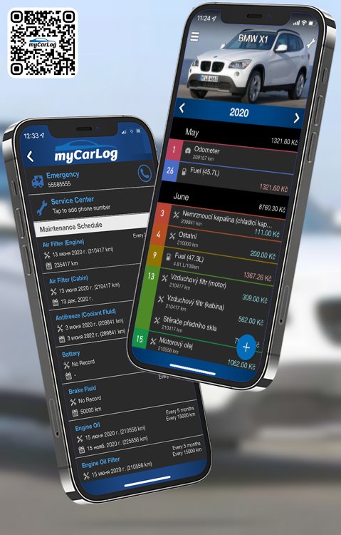 Manage all information and logs about BMW X1 by BMW with myCarLog!!