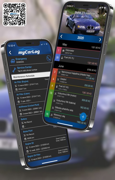 Manage all information and logs about BMW Z3 roadster by BMW with myCarLog!!