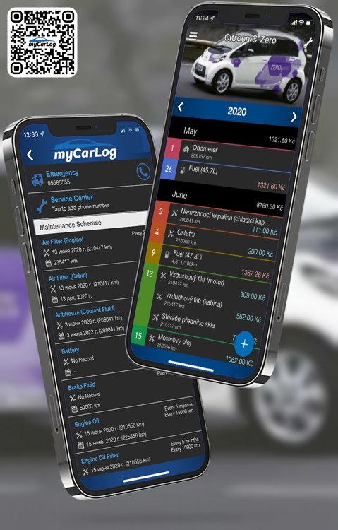 Manage all information and logs about Citroen C-Zero by Citroen with myCarLog!!
