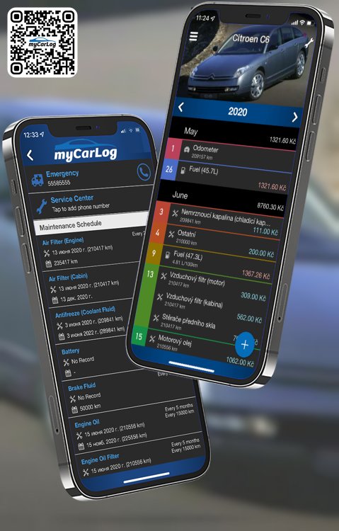Manage all information and logs about Citroen C6 by Citroen with myCarLog!!