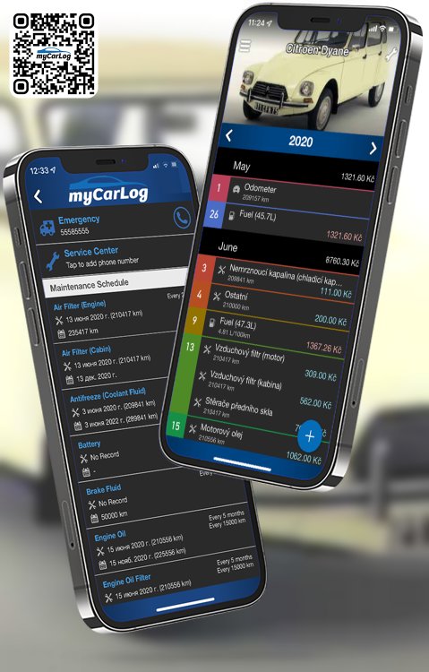 Manage all information and logs about Citroen Dyane by Citroen with myCarLog!!
