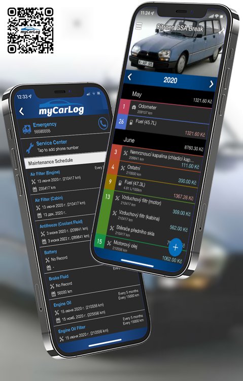Manage all information and logs about Citroen GSA Break by Citroen with myCarLog!!