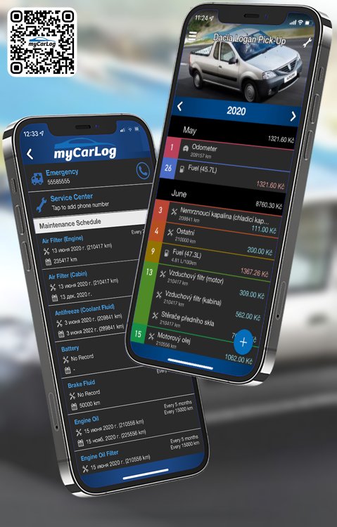 Manage all information and logs about Dacia Logan Pick-Up by Dacia with myCarLog!!