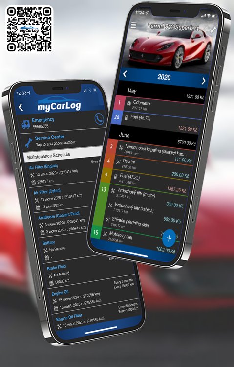 Manage all information and logs about Ferrari 812 Superfast by Ferrari with myCarLog!!