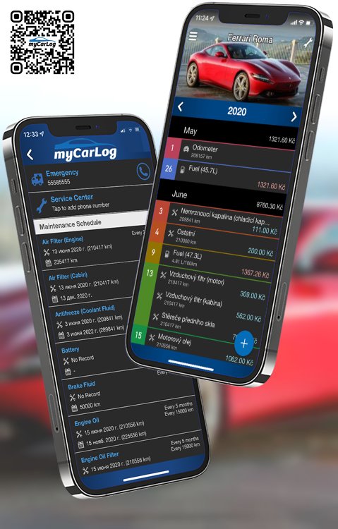 Manage all information and logs about Ferrari Roma by Ferrari with myCarLog!!