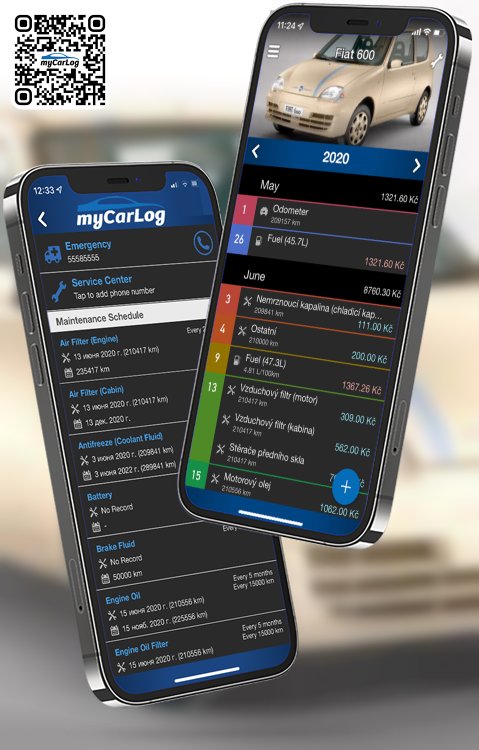 Manage all information and logs about Fiat 600 by Fiat with myCarLog!!