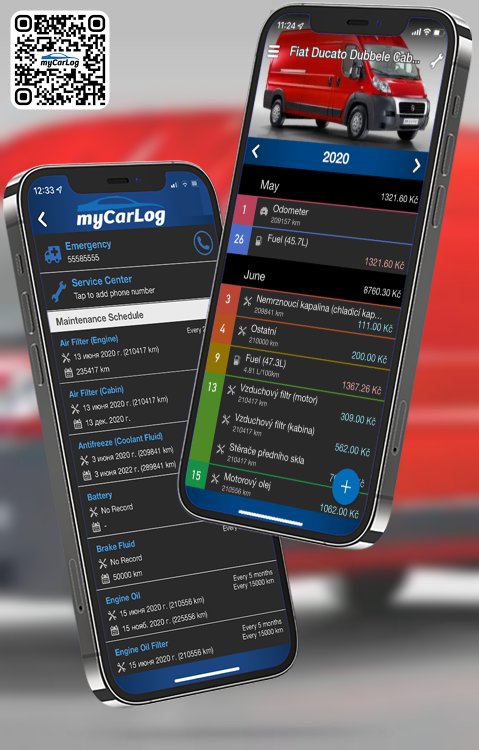 Manage all information and logs about Fiat Ducato Dubbele Cabine by Fiat with myCarLog!!