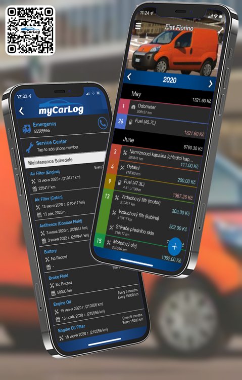 Manage all information and logs about Fiat Fiorino by Fiat with myCarLog!!