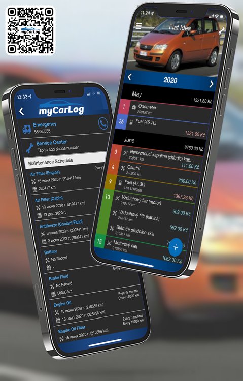 Manage all information and logs about Fiat Idea by Fiat with myCarLog!!