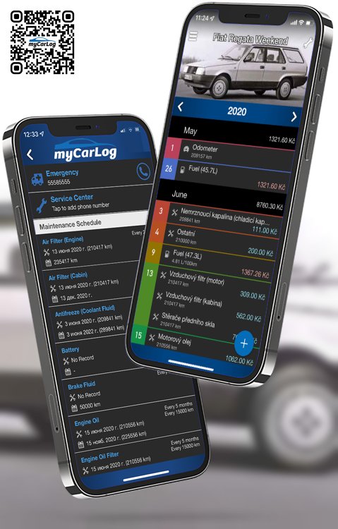 Manage all information and logs about Fiat Regata Weekend by Fiat with myCarLog!!