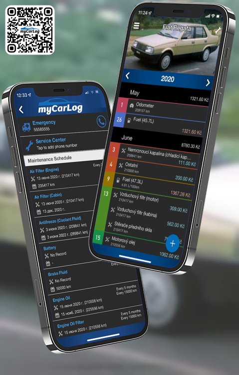 Manage all information and logs about Fiat Regata by Fiat with myCarLog!!
