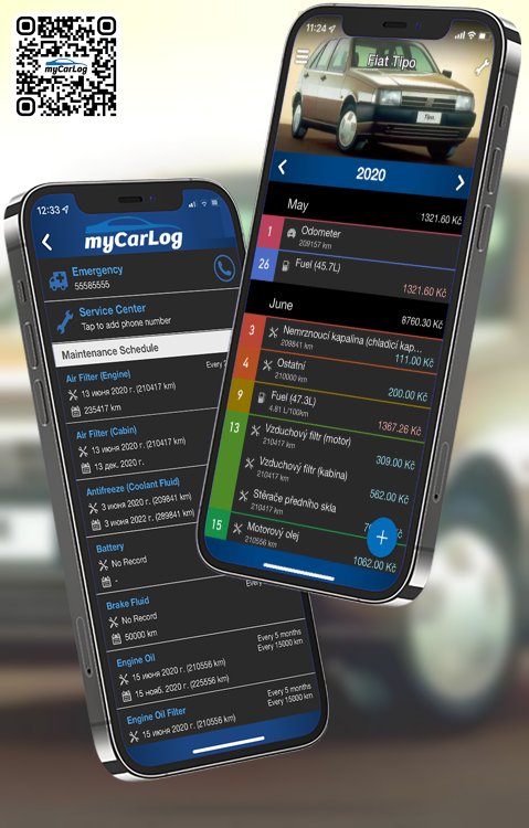 Manage all information and logs about Fiat Tipo by Fiat with myCarLog!!