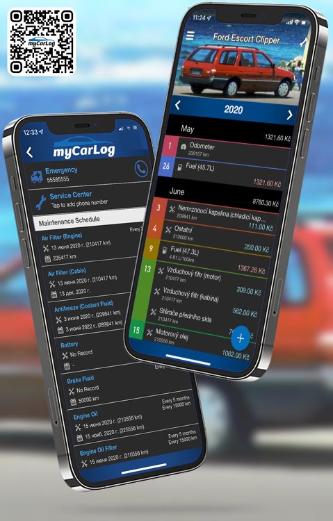 Manage all information and logs about Ford Escort Clipper by Ford with myCarLog!!