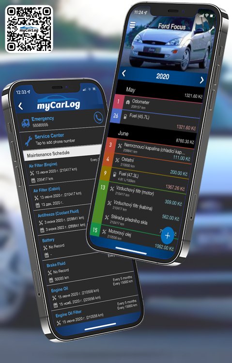 Manage all information and logs about Ford Focus by Ford with myCarLog!!