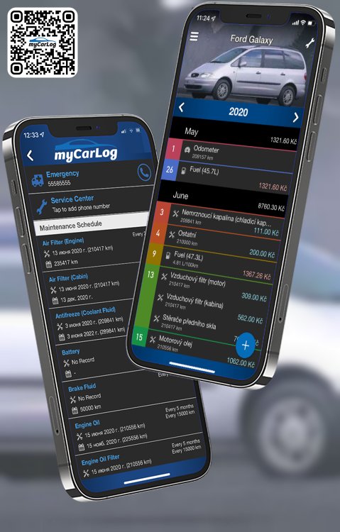 Manage all information and logs about Ford Galaxy by Ford with myCarLog!!