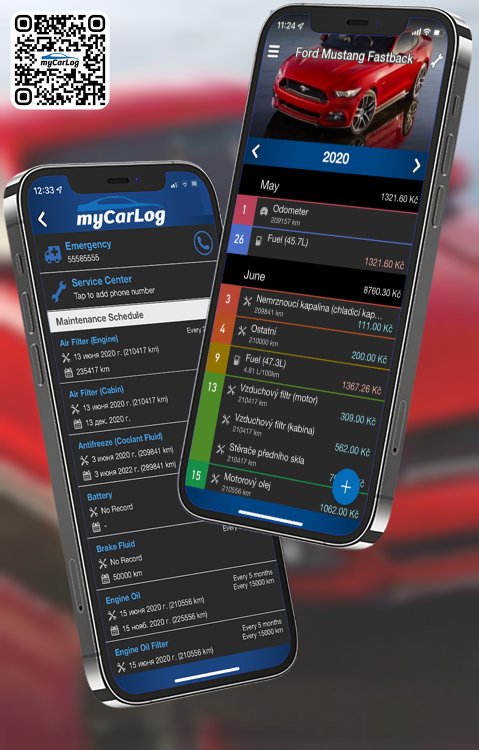 Manage all information and logs about Ford Mustang Fastback by Ford with myCarLog!!