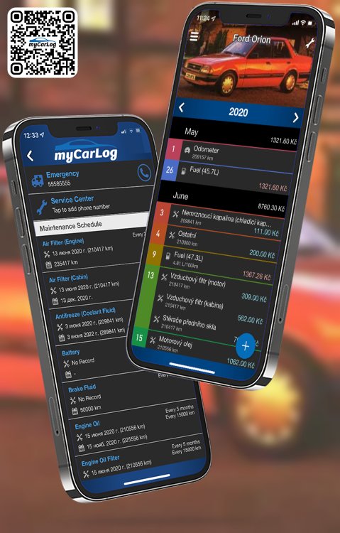 Manage all information and logs about Ford Orion by Ford with myCarLog!!