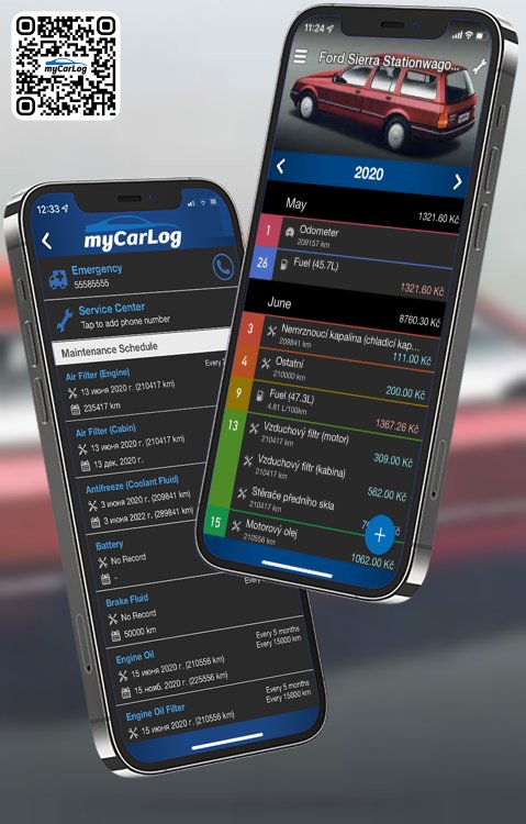 Manage all information and logs about Ford Sierra Stationwagon by Ford with myCarLog!!