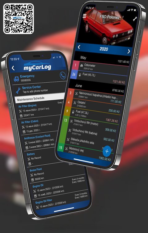 Manage all information and logs about FSO Polonez by FSO with myCarLog!!