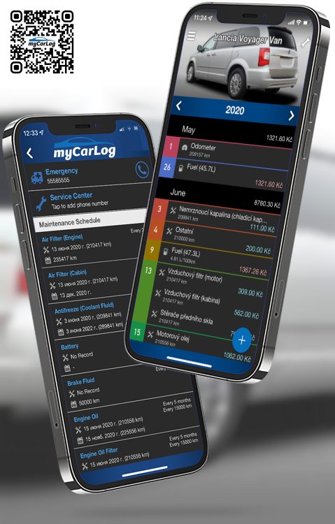 Manage all information and logs about Lancia Voyager Van by Lancia with myCarLog!!
