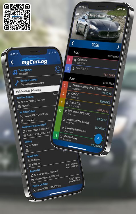Manage all information and logs about Maserati GranTurismo by Maserati with myCarLog!!