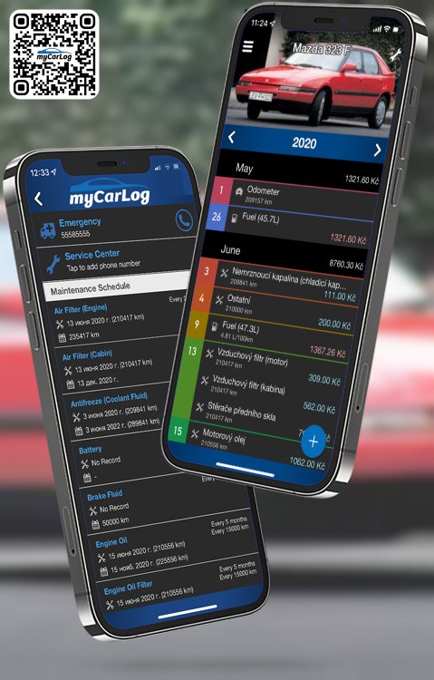 Manage all information and logs about Mazda 323 F by Mazda with myCarLog!!