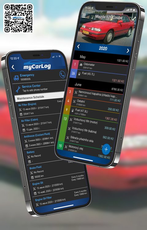 Manage all information and logs about Mazda 626 Coupe by Mazda with myCarLog!!