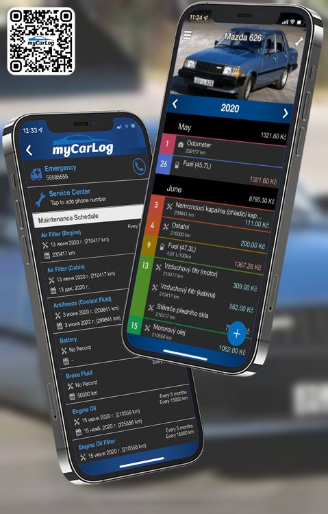Manage all information and logs about Mazda 626 by Mazda with myCarLog!!