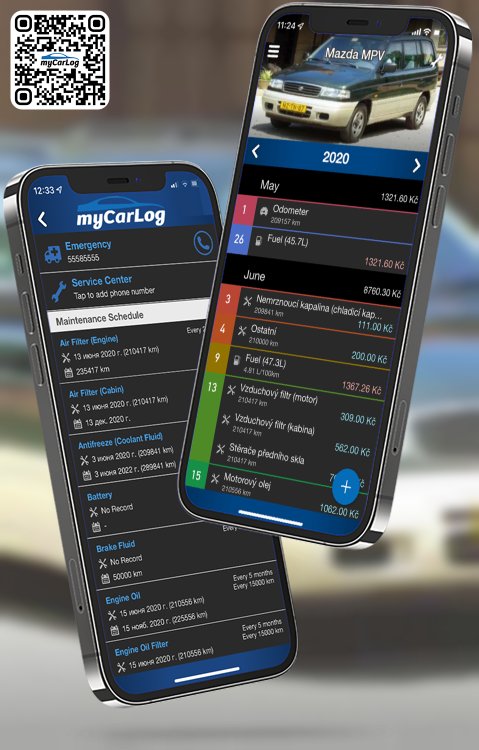 Manage all information and logs about Mazda MPV by Mazda with myCarLog!!
