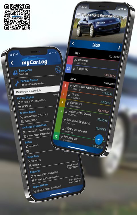 Manage all information and logs about Mazda MX-5 Roadster Coupe by Mazda with myCarLog!!