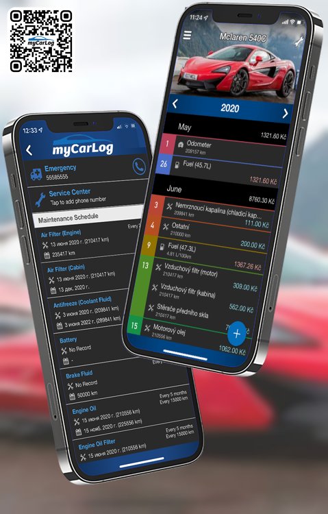 Manage all information and logs about Mclaren 540C by McLaren with myCarLog!!