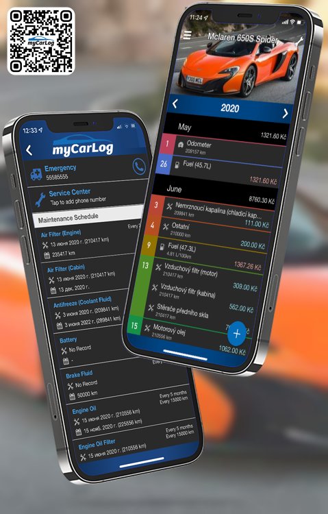 Manage all information and logs about Mclaren 650S Spider by McLaren with myCarLog!!