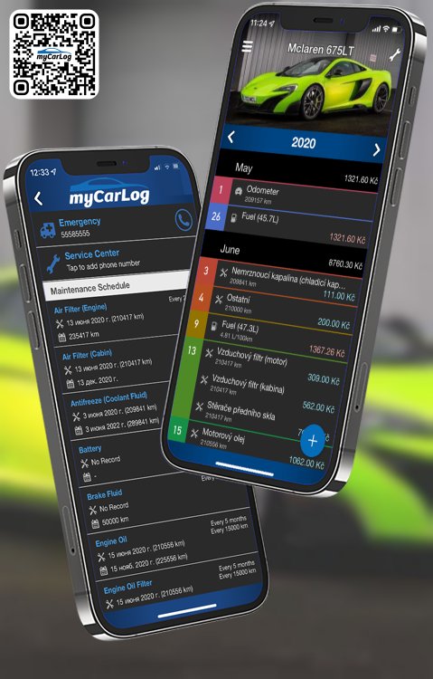 Manage all information and logs about Mclaren 675LT by McLaren with myCarLog!!