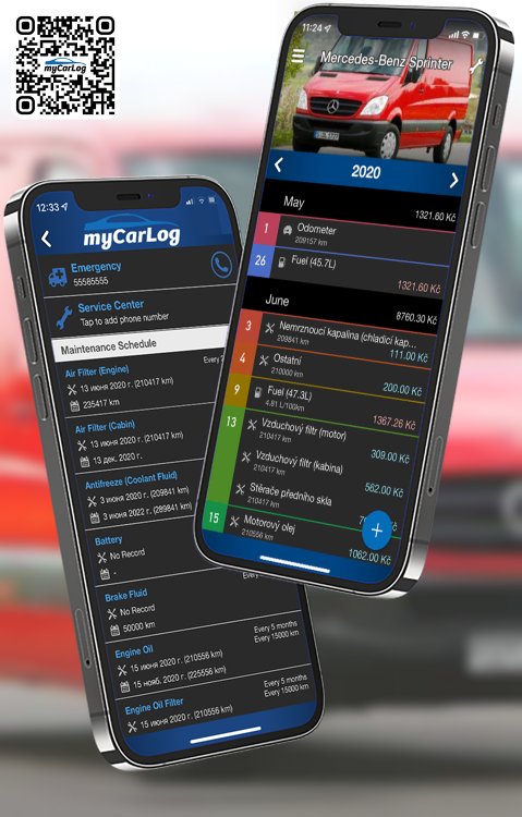 Manage all information and logs about Mercedes-Benz Sprinter by Mercedes-Benz with myCarLog!!