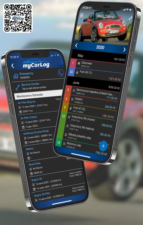 Manage all information and logs about Mini Cabrio by Mini with myCarLog!!