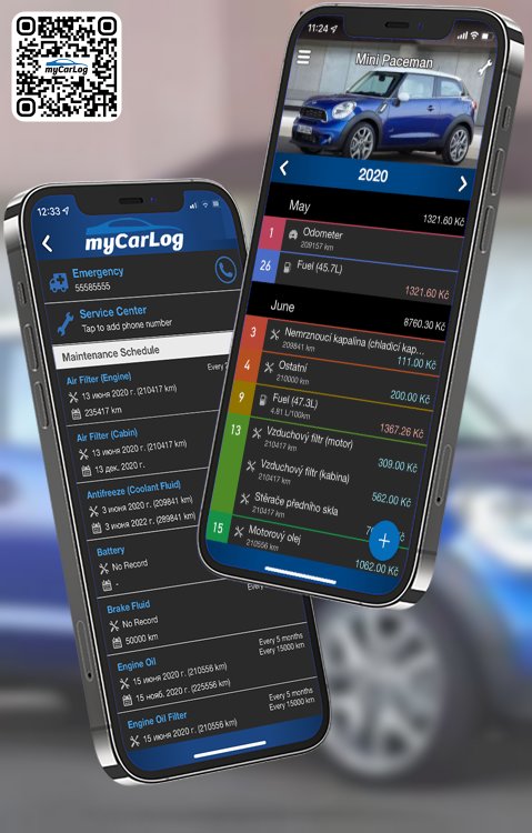 Manage all information and logs about Mini Paceman by Mini with myCarLog!!