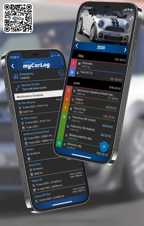 Manage all information and logs about Mini Roadster by Mini with myCarLog!!