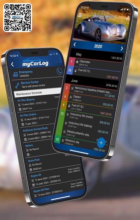 Manage all information and logs about Morgan Aero 8 by Morgan with myCarLog!!