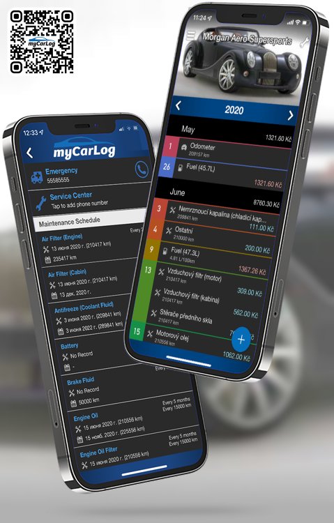 Manage all information and logs about Morgan Aero Supersports by Morgan with myCarLog!!