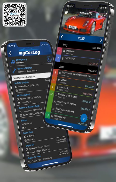Manage all information and logs about Noble M12 by Noble with myCarLog!!