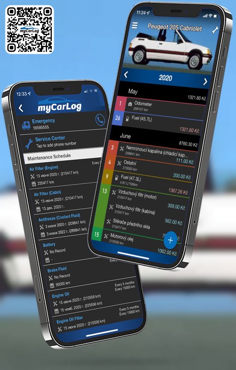 Manage all information and logs about Peugeot 205 Cabriolet by Peugeot with myCarLog!!