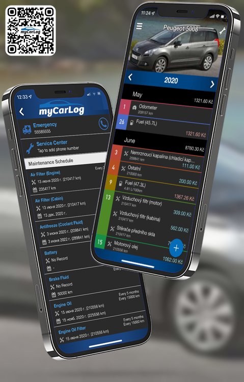 Manage all information and logs about Peugeot 5008 by Peugeot with myCarLog!!