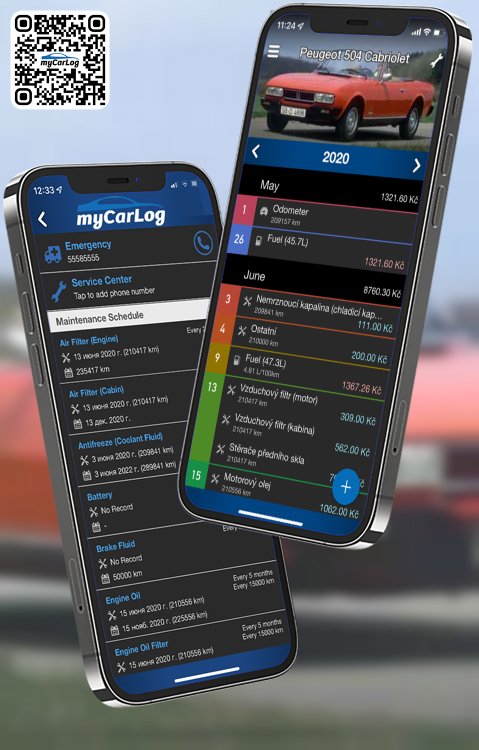 Manage all information and logs about Peugeot 504 Cabriolet by Peugeot with myCarLog!!