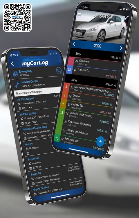Manage all information and logs about Peugeot 508 by Peugeot with myCarLog!!