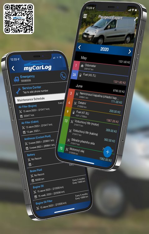 Manage all information and logs about Peugeot Expert by Peugeot with myCarLog!!